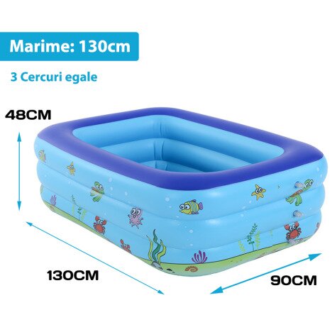 PISCINA GONFLABILA INTIME?, PENTRU COPII, 130 X 90 X 48 CM